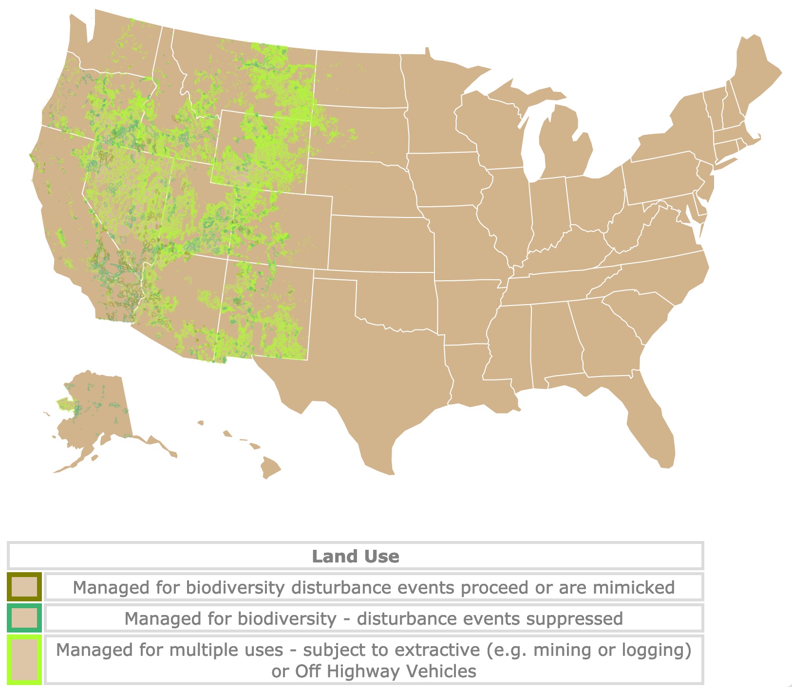 Bureau of Land Management Map and Uses