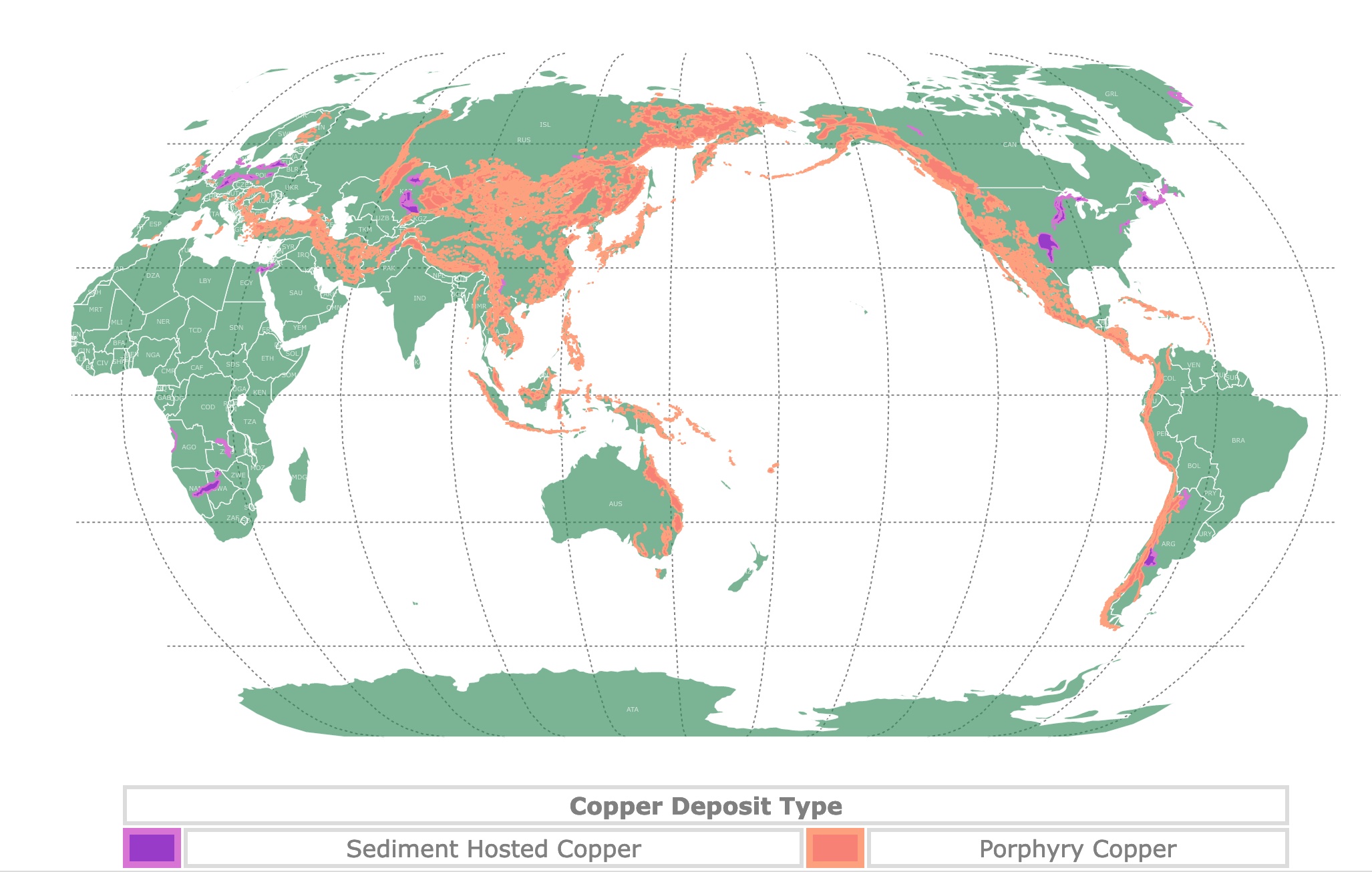 Copper Geology Mapped Worldwide