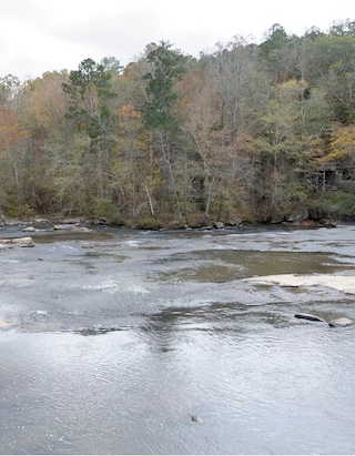 View of North Fork Broad River near Royston Georgia