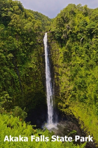 Akaka State Park waterfalls in Hawaii