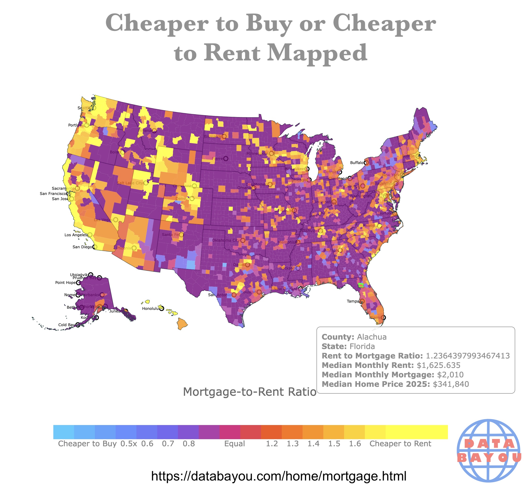 Buy or Rent USA Map