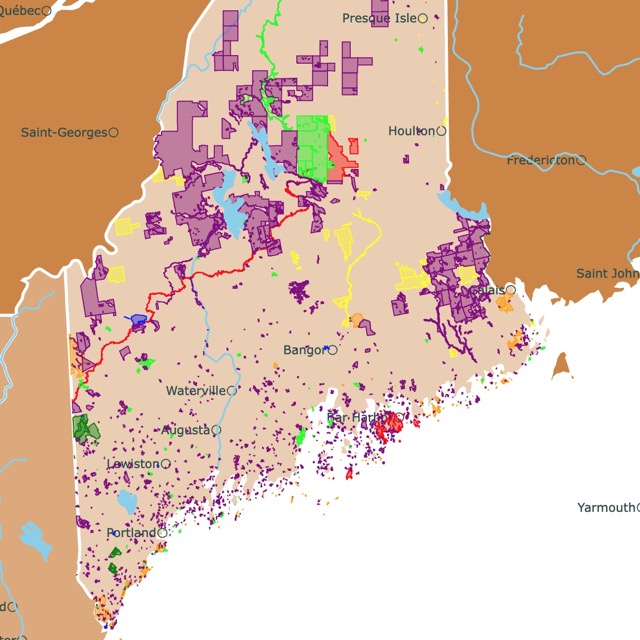 Map of Parks in Maine