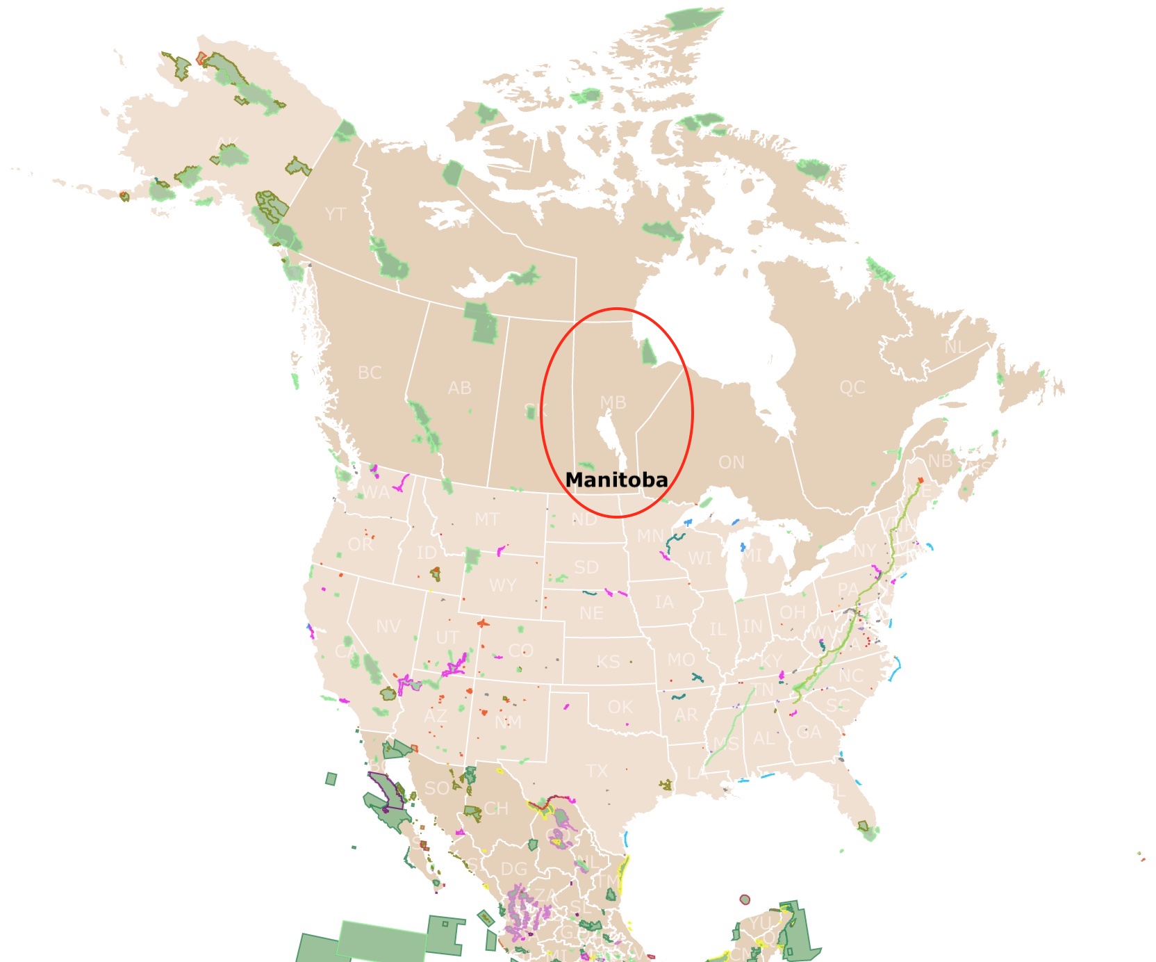 Location of Ontario Province, Canada