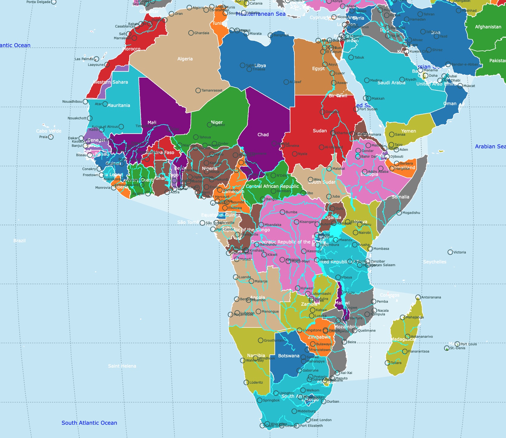 Interactive Map Of Africa