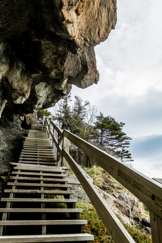 Governors staircase at Blow me Down Provincial Park, Newfoundland