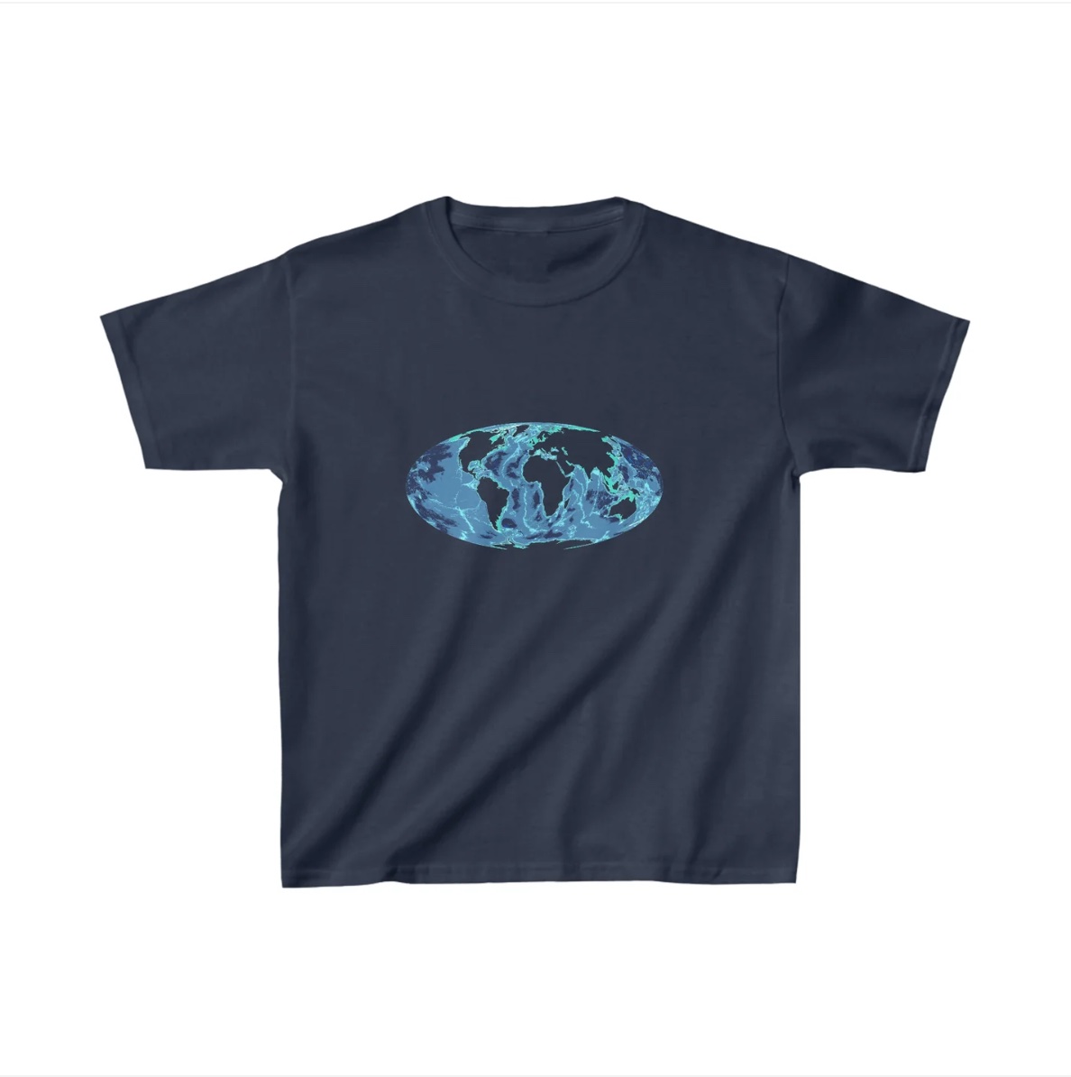 kids shirt Ocean Map