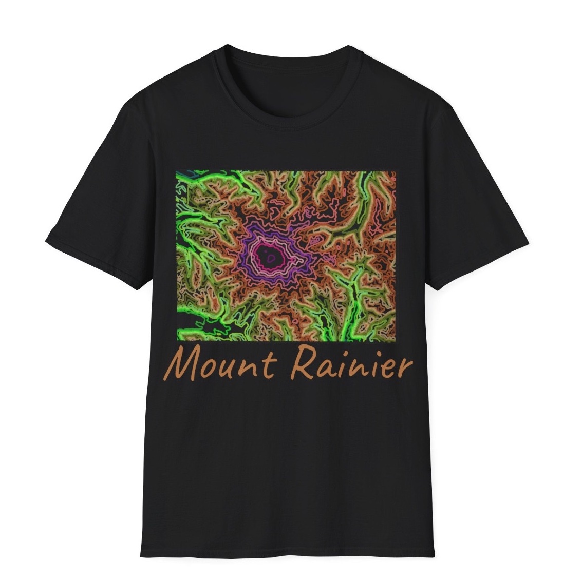 Topography Mt Rainier
