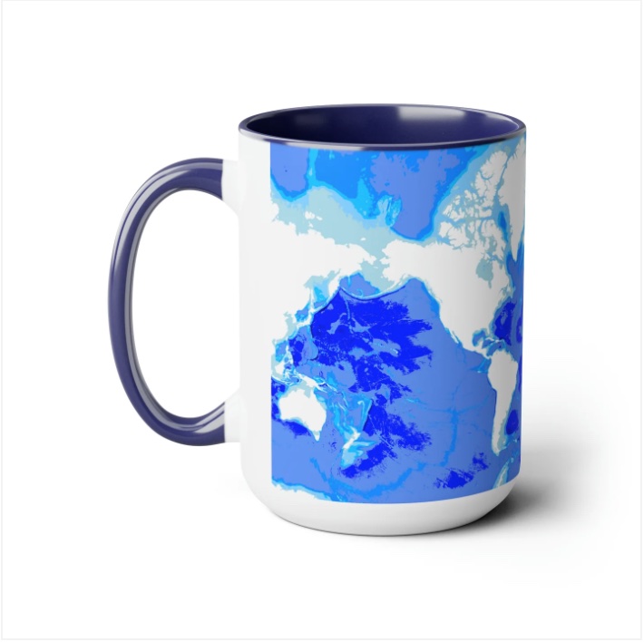 seafloor world Map cup