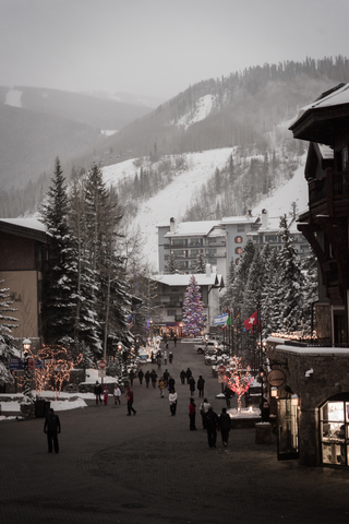 Winter day at Downtown Vail Colorado