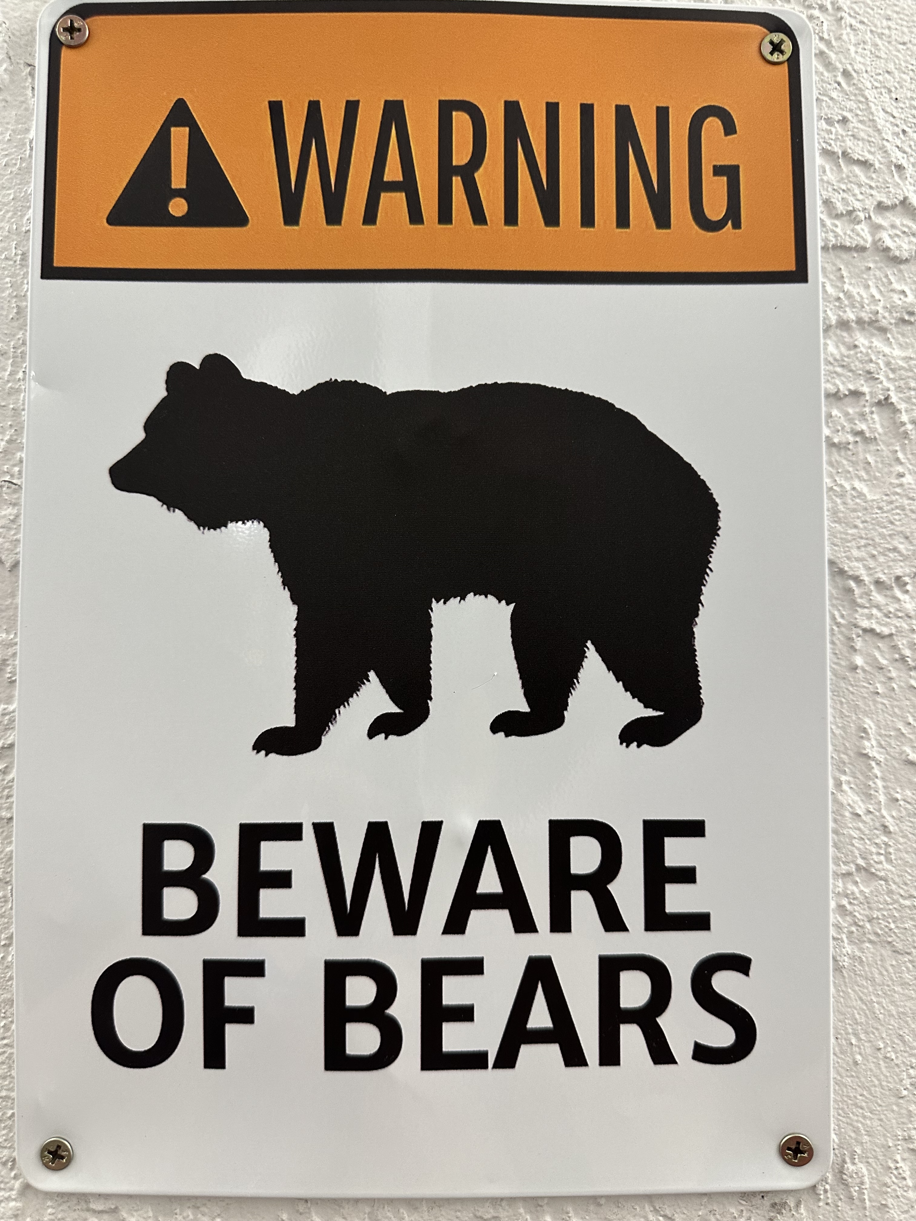 bear sign near Great Smoky Mountains National Park