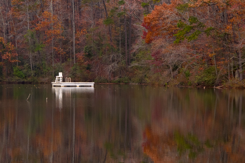 Asylum lake at Paris Mountain State Park, South Carolina