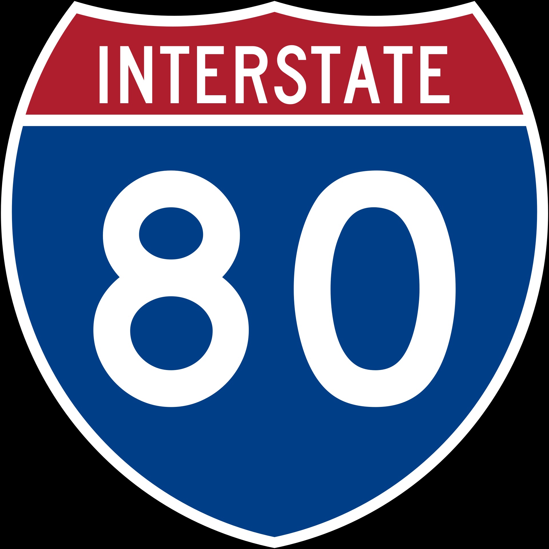 Interstate 80 sign