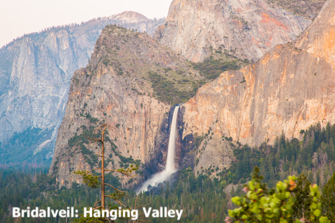 Bridalveil, hanging valley, Yosemite