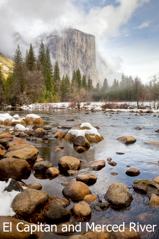 Yosemite's El Capitan and Merced River